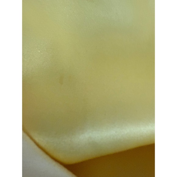 Donna Ricco 4 Petite Yellow Floral mini Dress 4P y2k fairy whimsi romantic silk - Picture 9 of 9